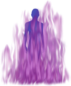 Violet flame figure